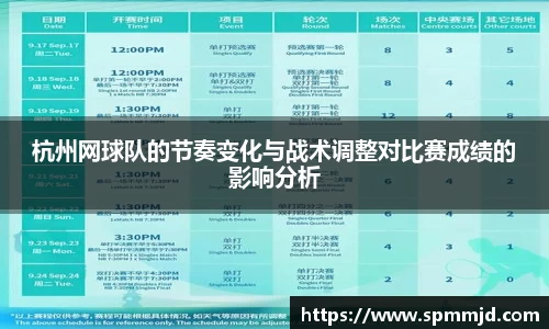 杭州网球队的节奏变化与战术调整对比赛成绩的影响分析